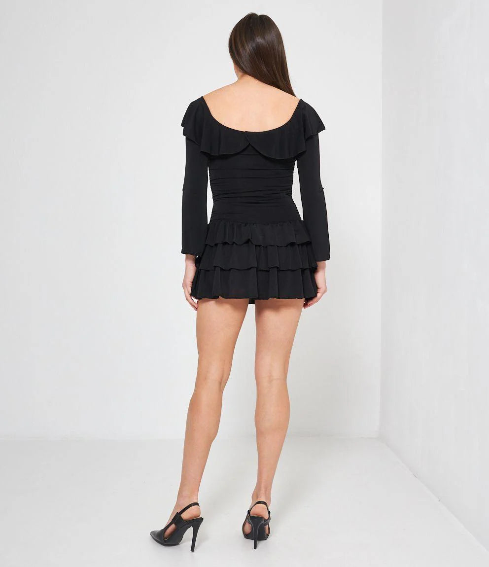 Jessica - Vestido con volante