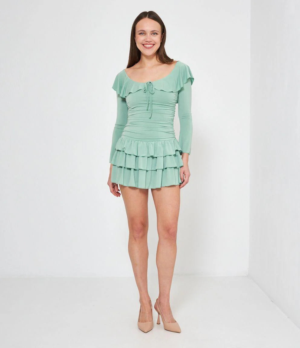 Jessica - Vestido con volante
