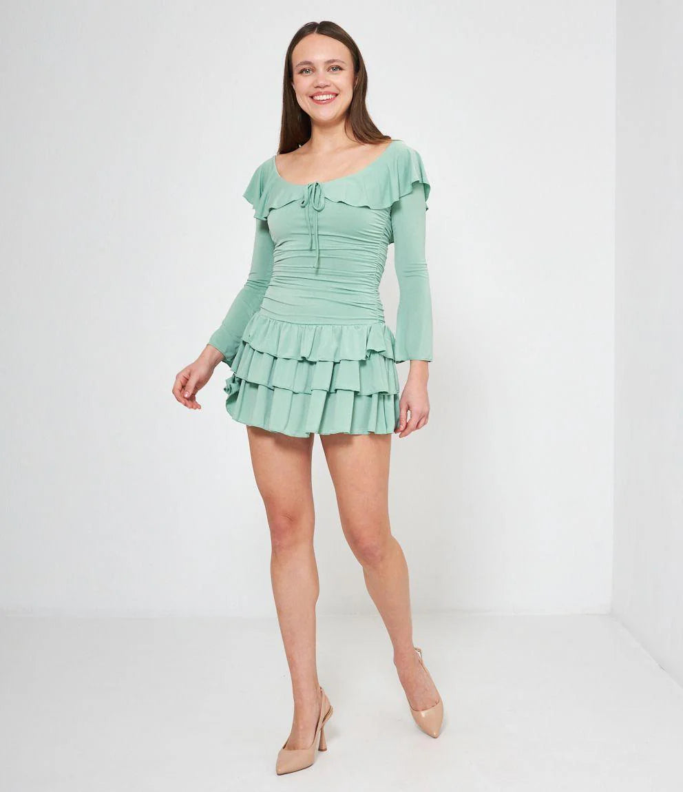 Jessica - Vestido con volante