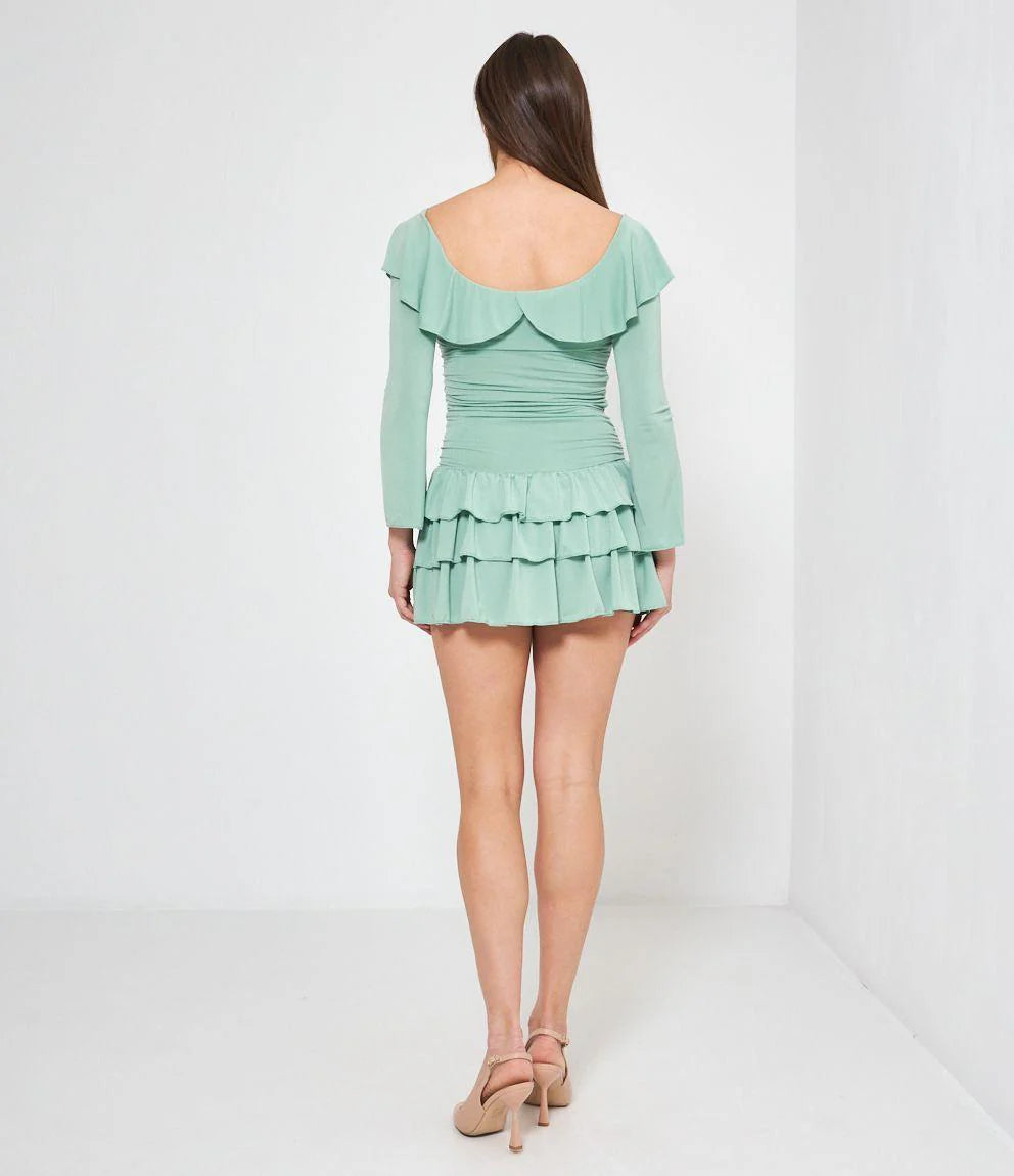 Jessica - Vestido con volante